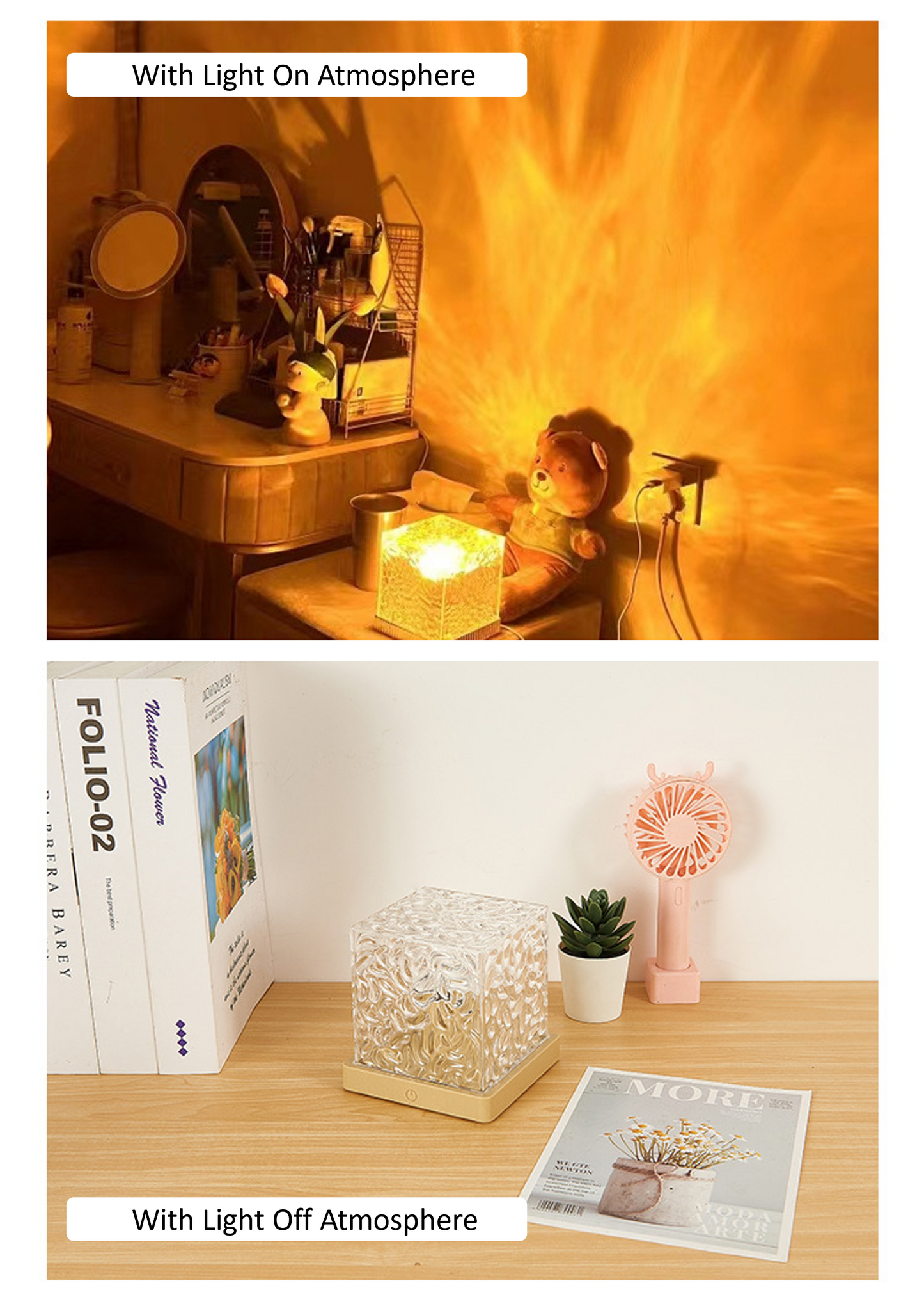 🏆2025 ГОРЯЧА ПРОДАЖБА💥🌊【Въртяща се нощна лампа с водни вълни】