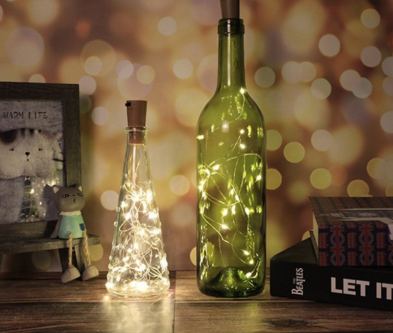 ✨ Пробкова лампа · Звездна лампа ✨ Затвори светлината в бутилка и романтиката в живота.