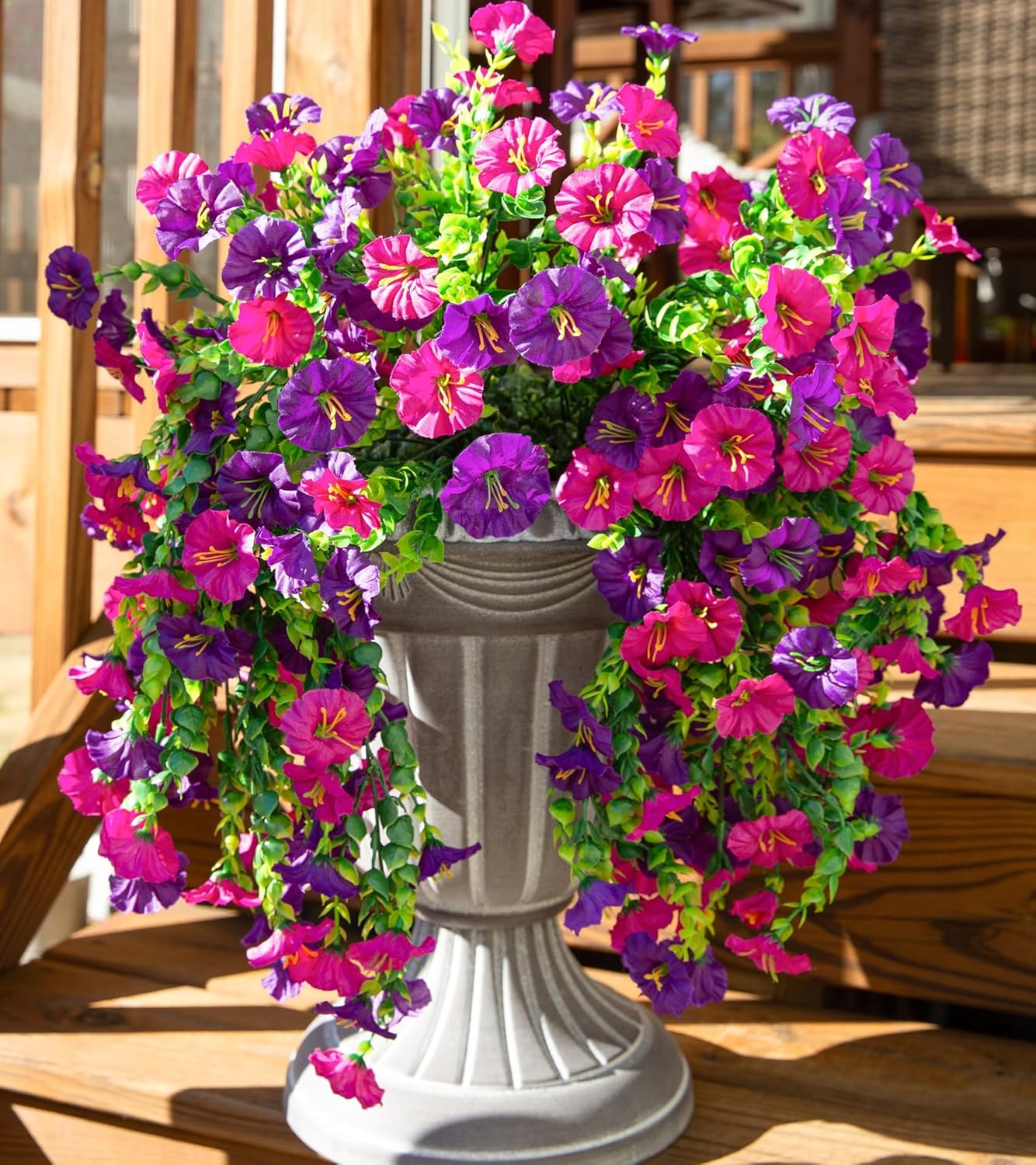 🌺ПОСЛЕДЕН ДЕН 49% ОТСТЪПКА - UV-Устойчиви Изкуствени Висулки с Цветя