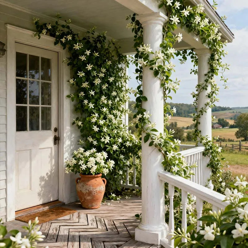 🏆 75K+ ПРОДАДЕНО! 🌿❄️ Нощен ароматен жасминови семена – Зимно засаждане, многогодишно цъфтене и елегантност на ароматната градина 🌸