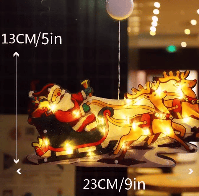 🎄 Коледни висящи прозоречни лампички 🌟