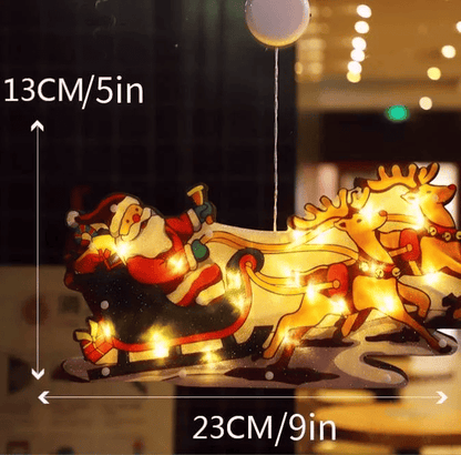 🎄 Коледни висящи прозоречни лампички 🌟