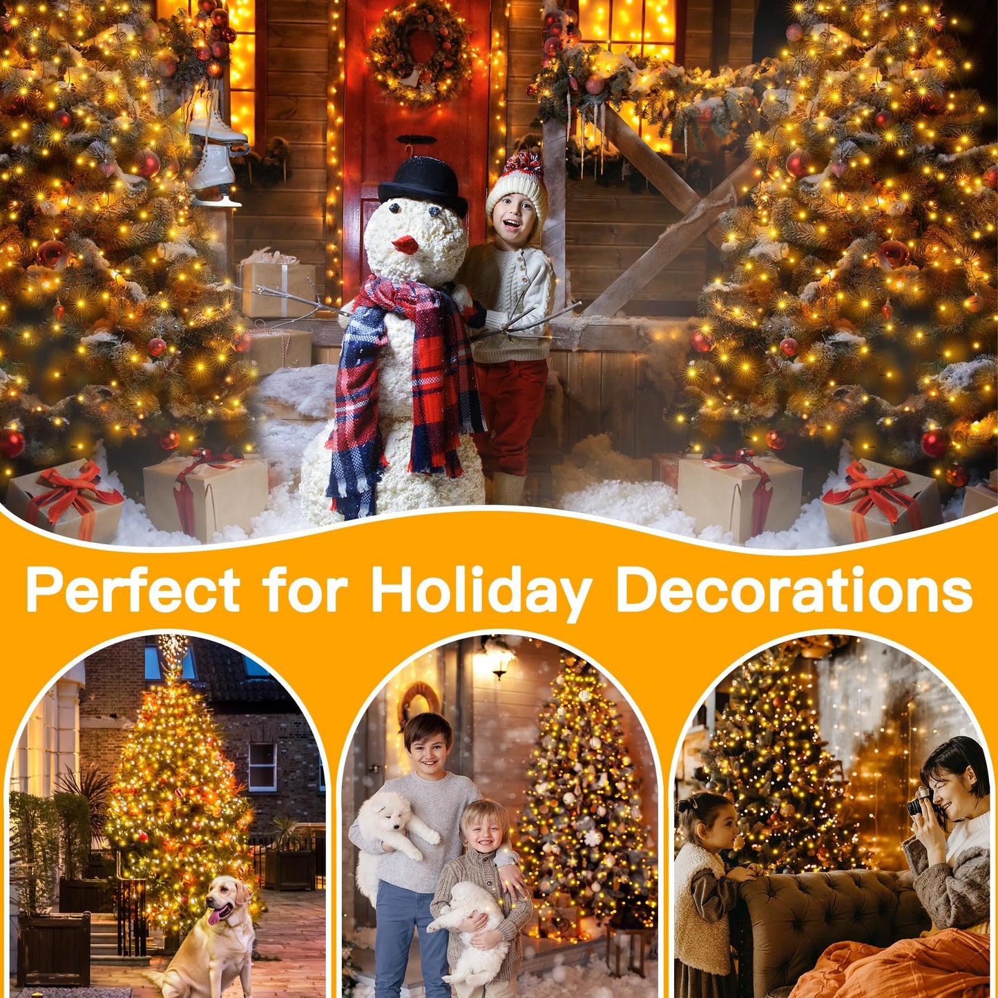 🎁 Ранна коледна разпродажба – 50% ОТСТЪПКА 🎄 Светещ пръстен с водопад от лампички за коледна елха