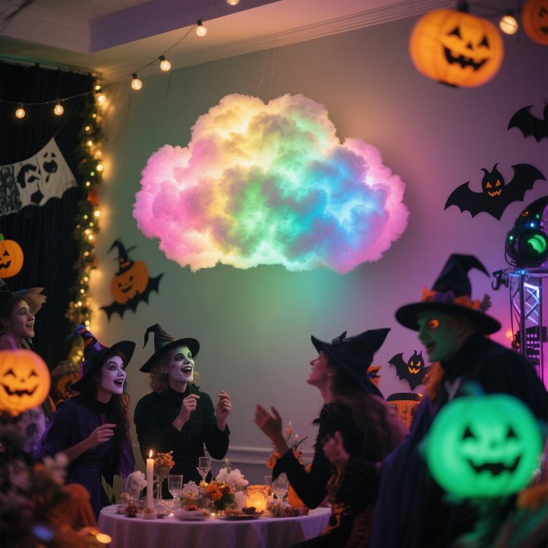 LED осветителна декорация „Гръмотевична облак“ с USB захранване, направи си сам 🌈