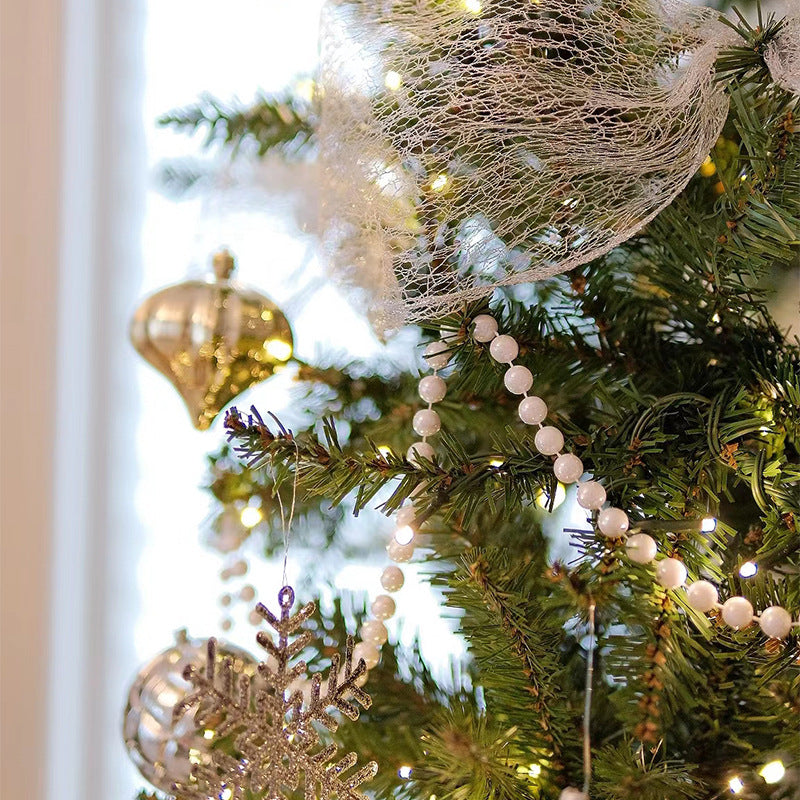 🎄✨Създай вълшебна коледна светлина✨🎄 Елегантна мрежеста лента за украса на коледно дърво