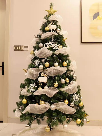 🎄✨Създай вълшебна коледна светлина✨🎄 Елегантна мрежеста лента за украса на коледно дърво