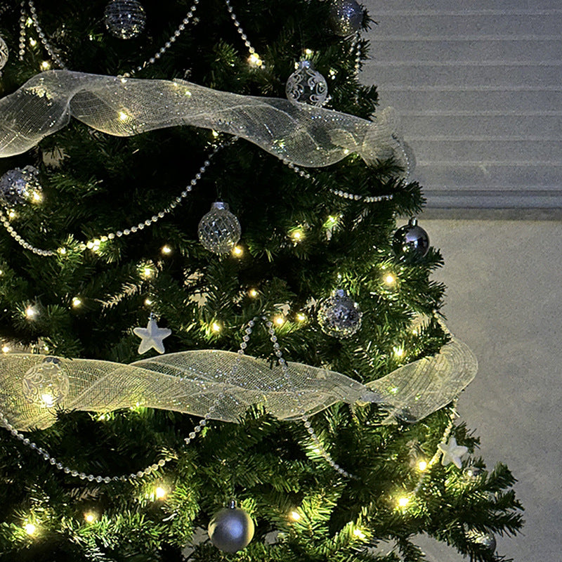 🎄✨Създай вълшебна коледна светлина✨🎄 Елегантна мрежеста лента за украса на коледно дърво