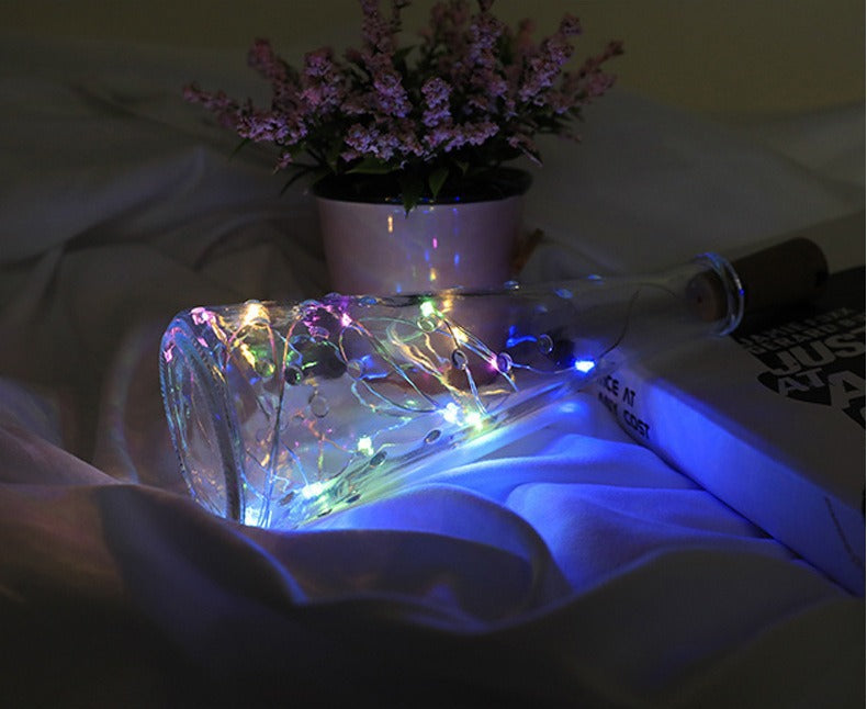 ✨ Пробкова лампа · Звездна лампа ✨ Затвори светлината в бутилка и романтиката в живота.