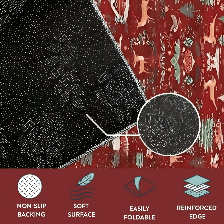 🏆🌲Коледен подарък – Светкавична промоция⚡Вътрешен коледен килим