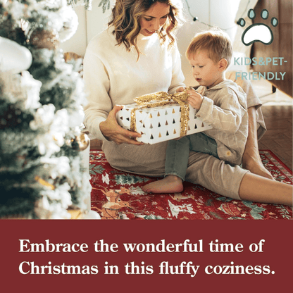 🏆🌲Коледен подарък – Светкавична промоция⚡Вътрешен коледен килим