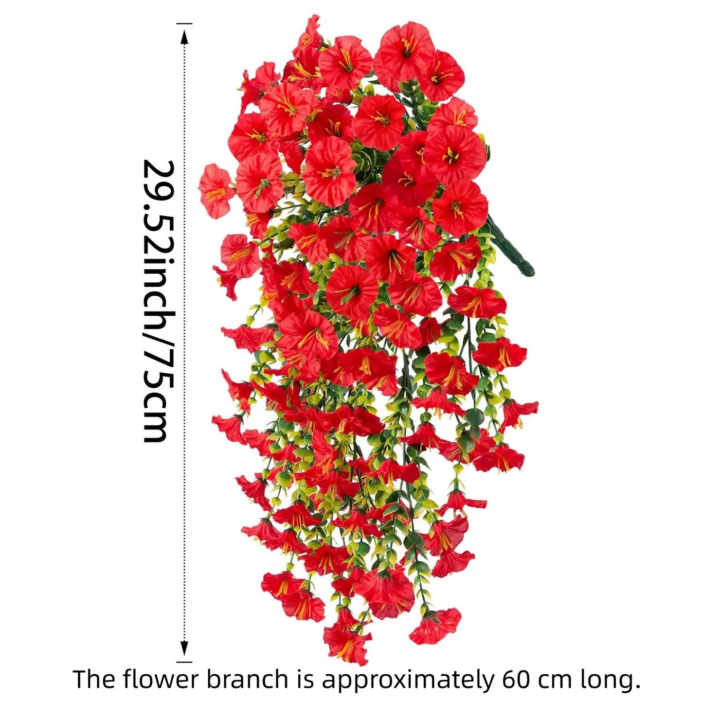 🌺ПОСЛЕДЕН ДЕН 49% ОТСТЪПКА - UV-Устойчиви Изкуствени Висулки с Цветя