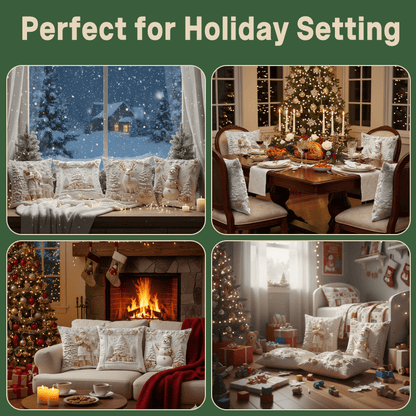 🎅Коледна разпродажба – 49% ОТСТЪПКА🎄Коледна калъфка за възглавница