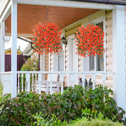 🌺ПОСЛЕДЕН ДЕН 49% ОТСТЪПКА - UV-Устойчиви Изкуствени Висулки с Цветя