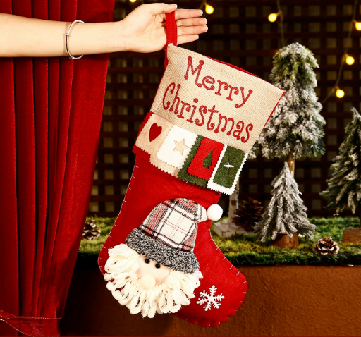 Очарователен голям коледен чорап – идеален за подаръци! 🎁