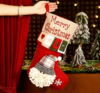 Очарователен голям коледен чорап – идеален за подаръци! 🎁