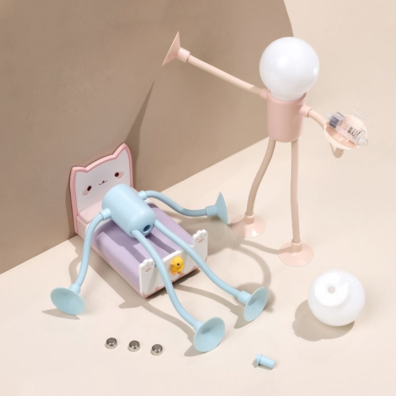 (🌲Ранна Коледна разпродажба - 49% ОТСТЪПКА) Подвижна форма забавна нощна лампа със спортист | Лампа за стол | Лампа панда ябълка