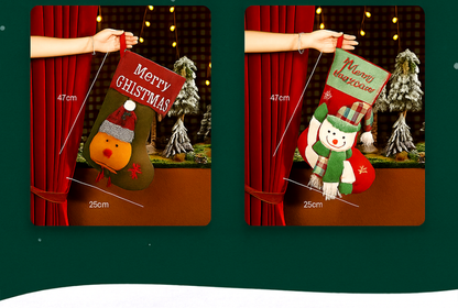 Очарователен голям коледен чорап – идеален за подаръци! 🎁