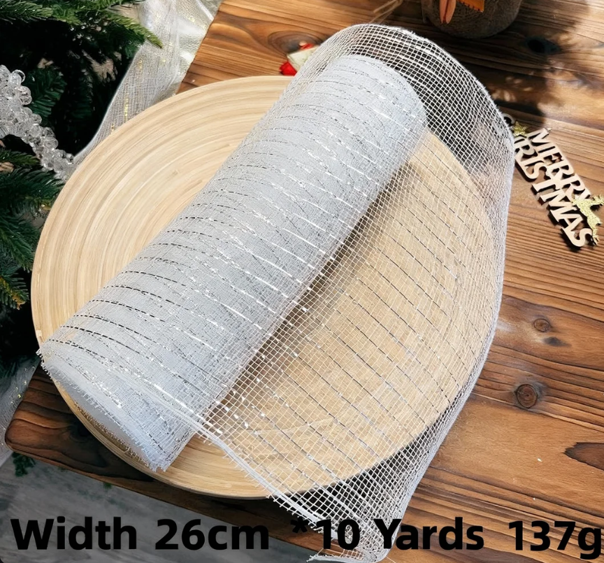 🎄✨Създай вълшебна коледна светлина✨🎄 Елегантна мрежеста лента за украса на коледно дърво