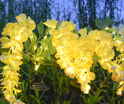 🌸Соларна лампова вейка „Глициния“ – магическа светлина в твоята градина🌙