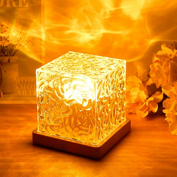 🏆2025 ГОРЯЧА ПРОДАЖБА💥🌊【Въртяща се нощна лампа с водни вълни】