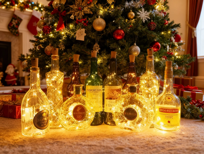 ✨ Пробкова лампа · Звездна лампа ✨ Затвори светлината в бутилка и романтиката в живота.